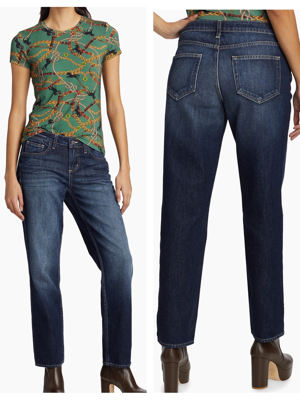 NWT L'AGENCE Nevia Slouch Straight Jeans in Modesto Wash Size 27
